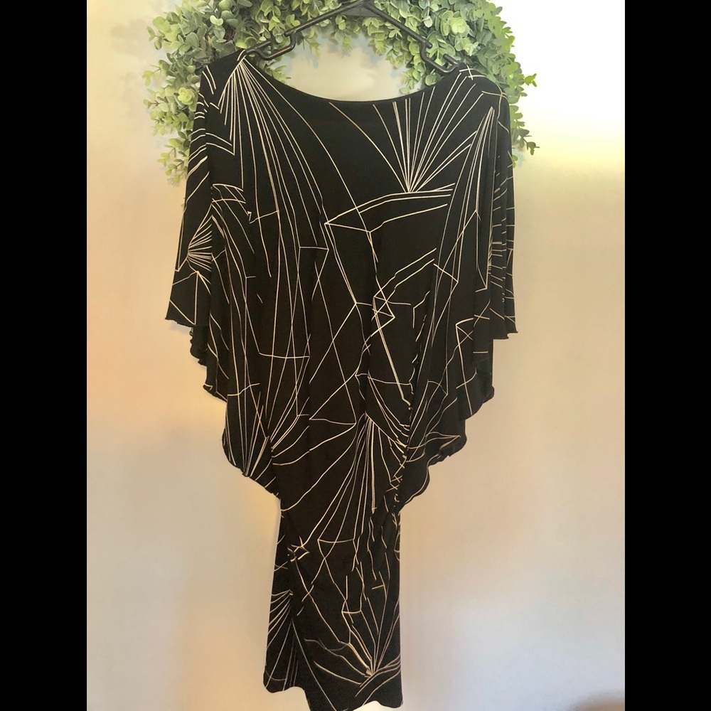 Nicole Miller Studio Geometric Print Dress